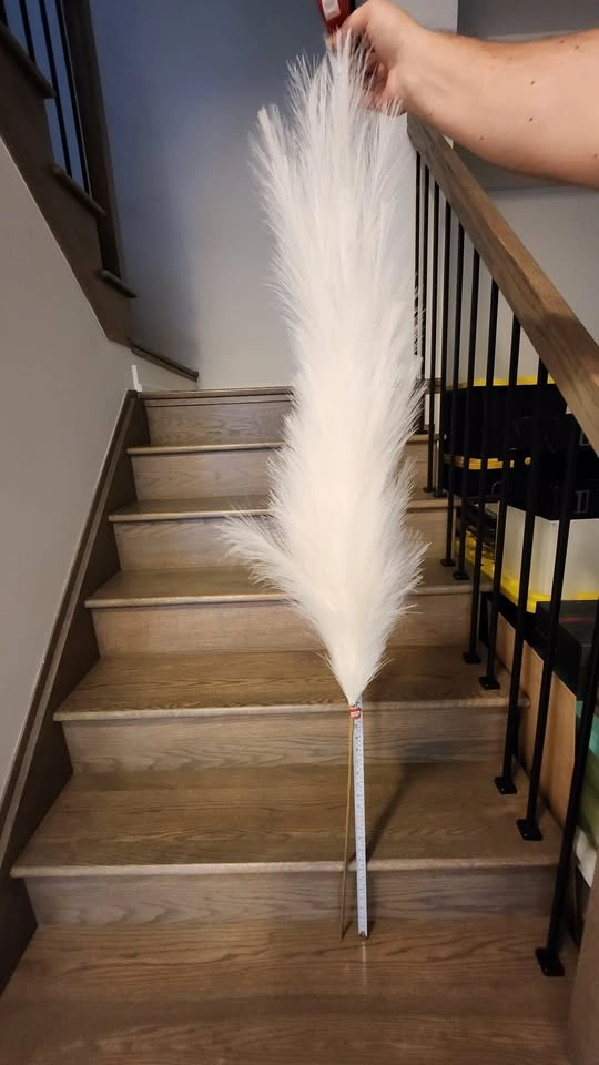 Faux Pampas Grass Stems - White (3 Large Bundles) - photo 5