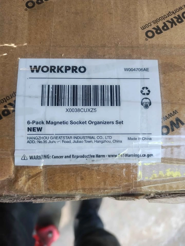 Workpro 6 Pack Magnetic Socket Organizer Set - photo 3