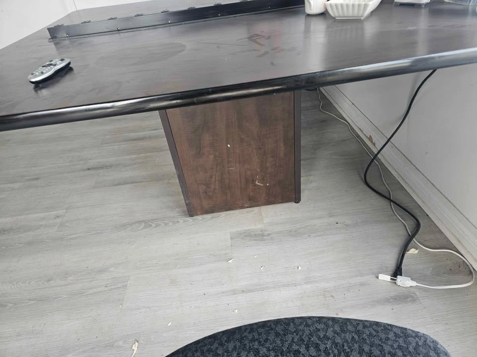Large Office Table / Desk with Power Strip - photo 3