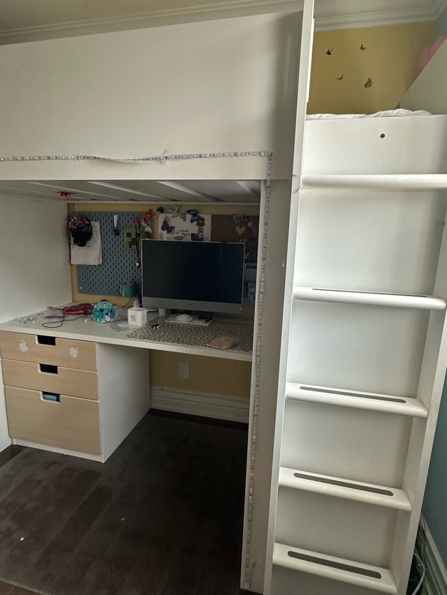 IKEA SMÅSTAD Loft Bed with Desk and Shelves - photo 3