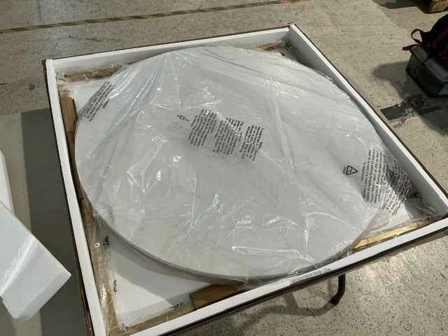 Cross Legs Coffee Table - Gold Base/Faux Marble Top for $80 - photo 3