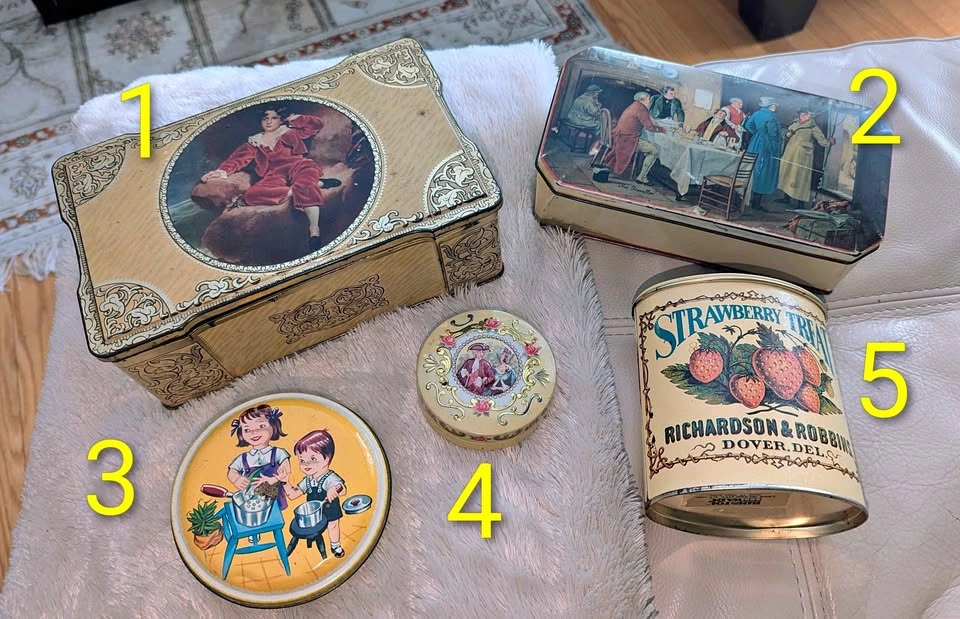 Vintage Rare Collector Tins (priced individually)