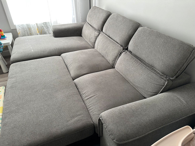 Couch with Pull Out Bed - photo 4