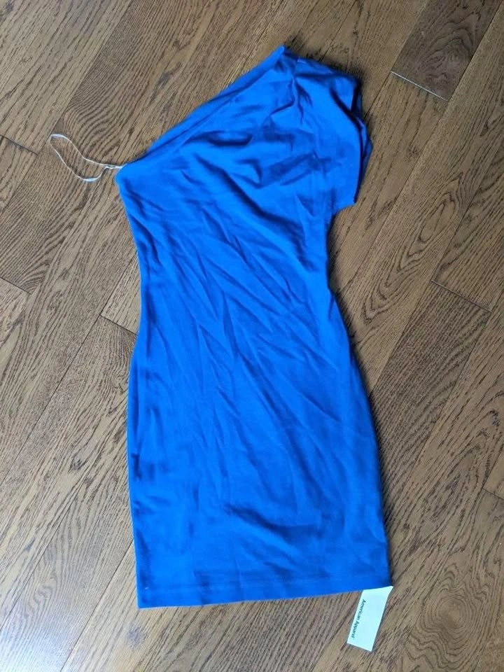 American Apparel Blue Asymmetrical Dress