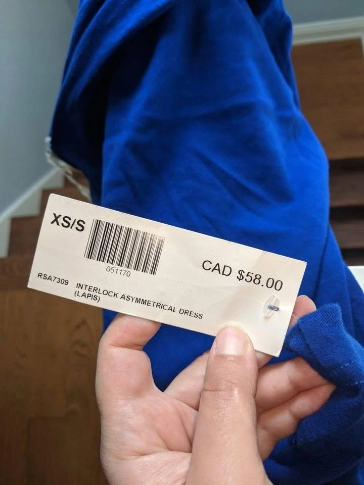 American Apparel Blue Asymmetrical Dress - photo 3