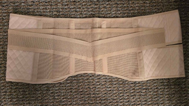Abdominal Binder - MAMODY Small (S/M) Beige Cotton - photo 2