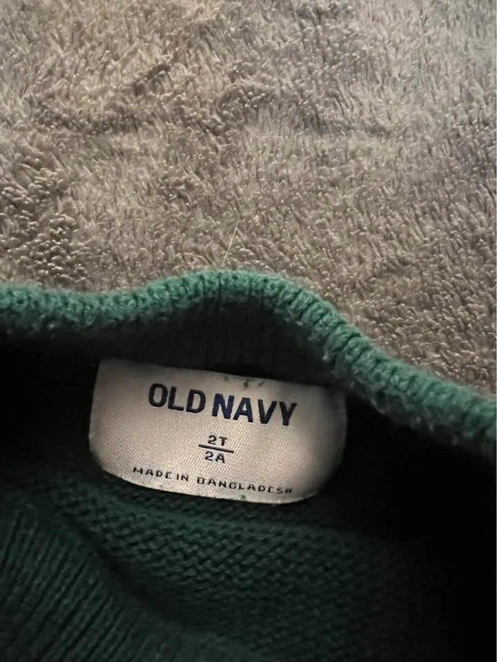 Old Navy Green Deer Fawn Sweater 2T - photo 2