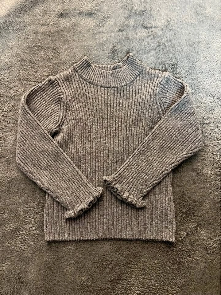 ZARA Grey Ribbed Sweater 18-24 Months