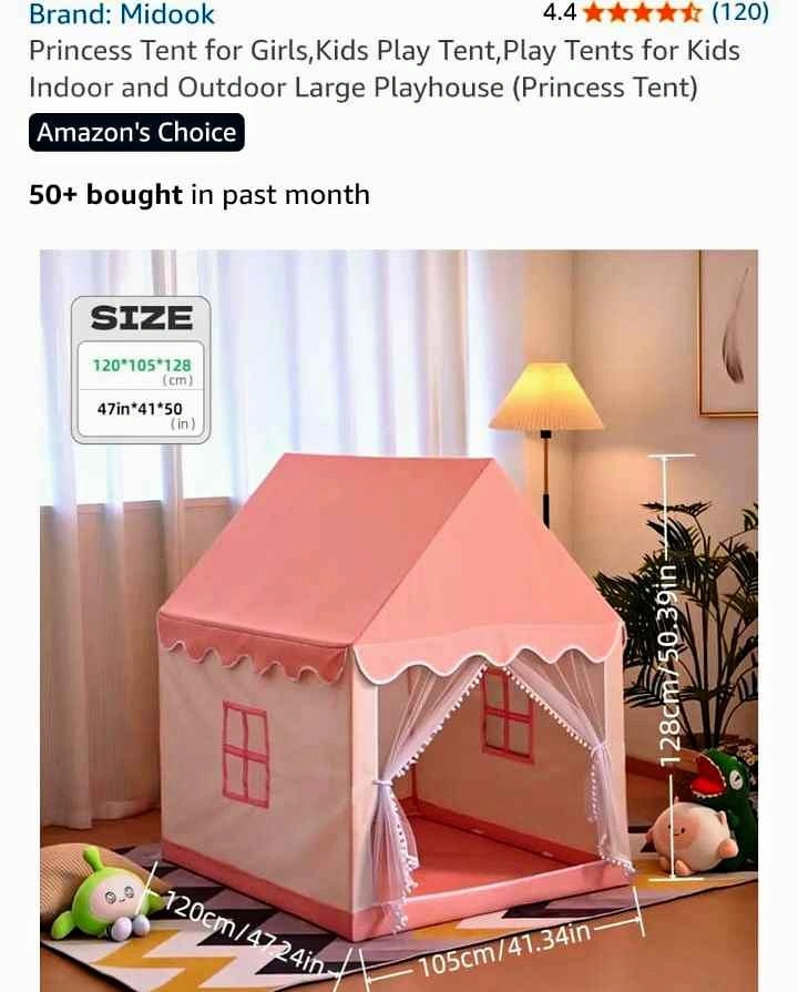 Kids Play Tent Princess Indoor Playhouse