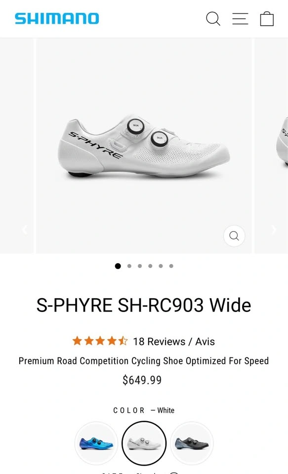 Shimano S-PHYRE SH-RC903 Wide Cycling Shoe - photo 3