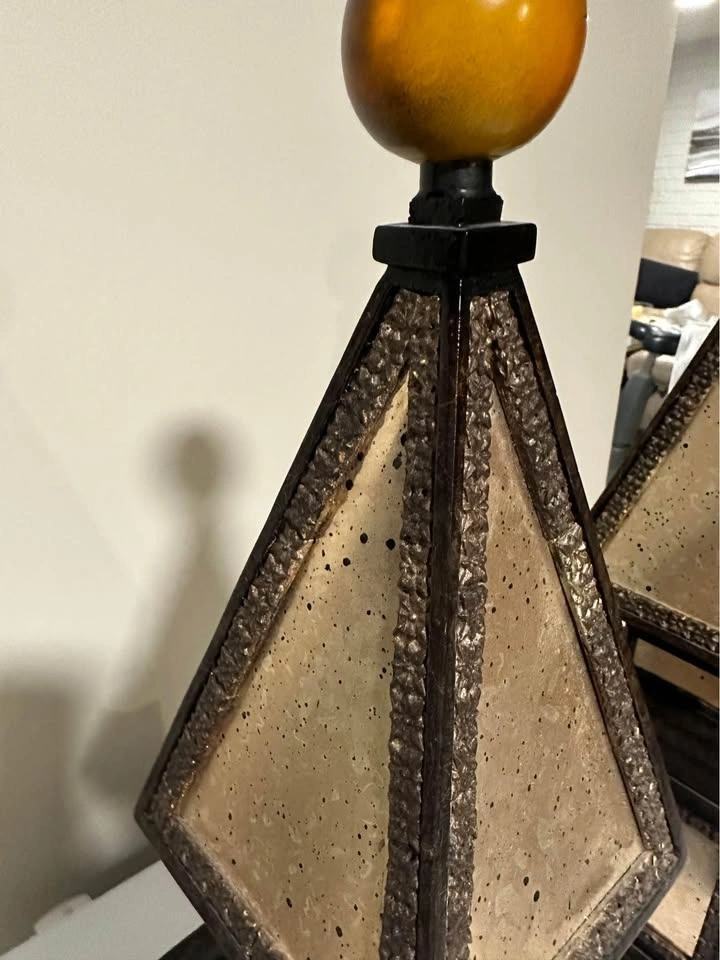 Elegant Decorative Finials/Sculptural Accent Pieces (Set of 2) - photo 2
