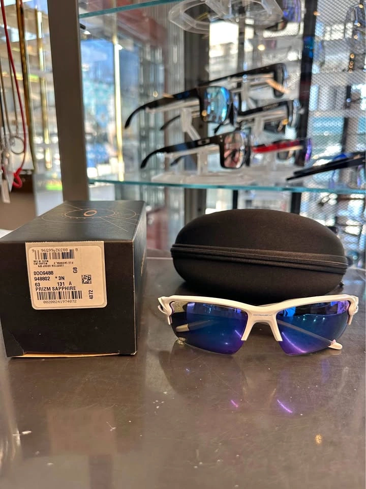 Oakley Flak 2.0 XXL Polished White Frame with Prizm Sapphire Len