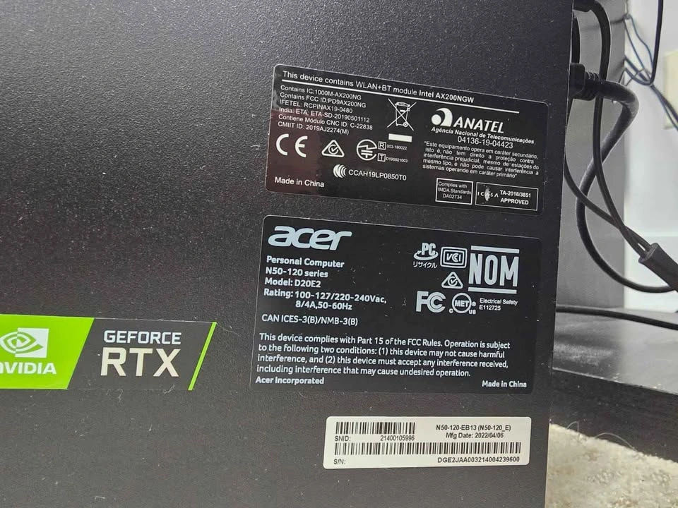 Acer Nitro N50-120 Desktop & Acer Nitro ED273 Monitor - photo 4