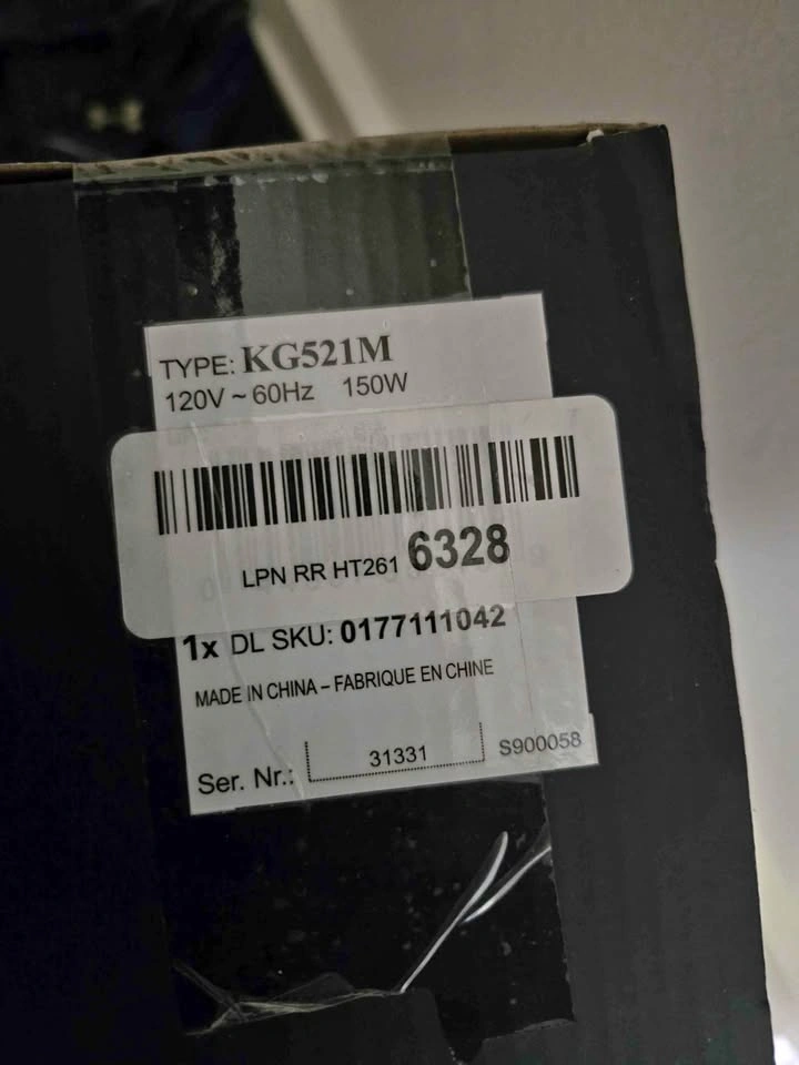 Brand New Sealed De’Longhi Dedica Coffee Grinder (KG521M)