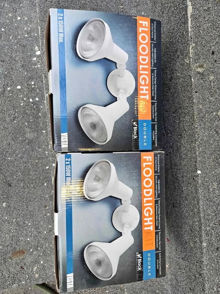 2 New in Box Flood Lights