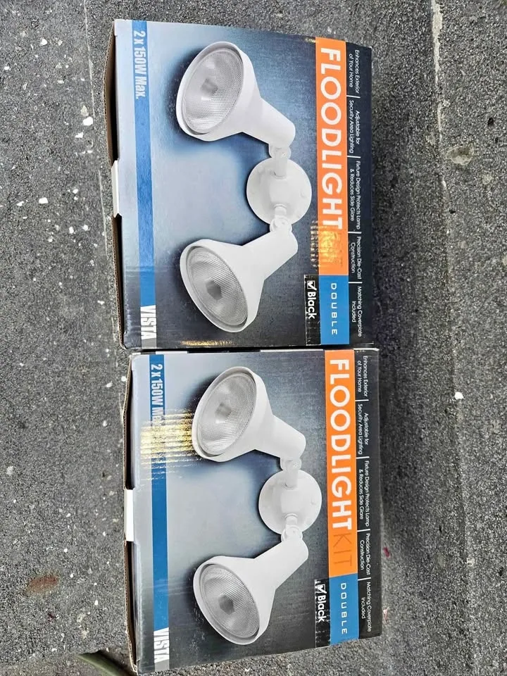 2 New in Box Flood Lights