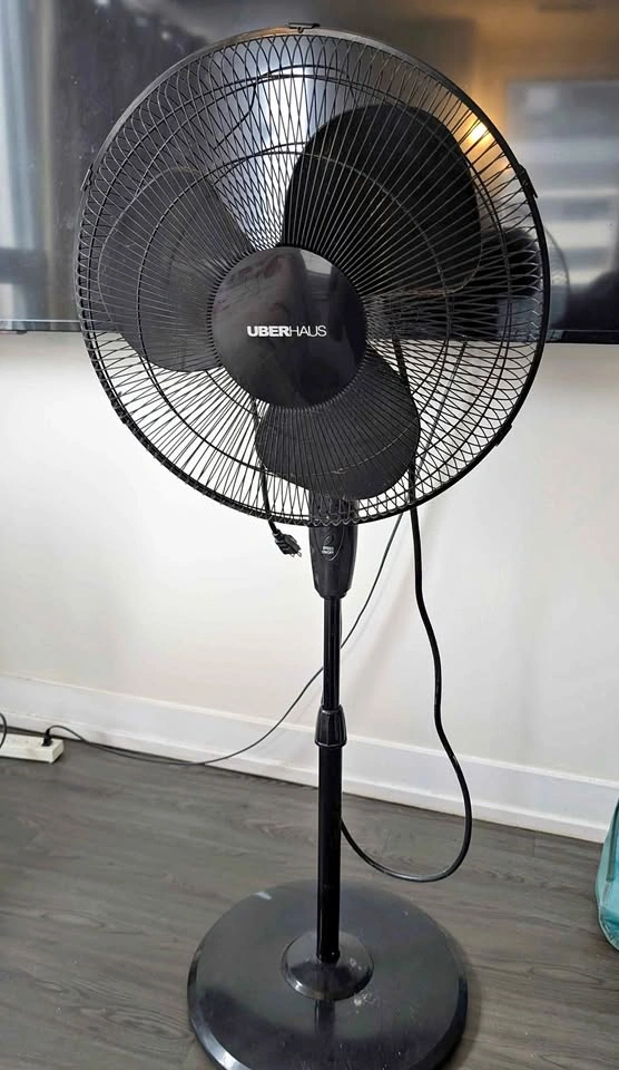 Uberhaus Black Pedestal Fan