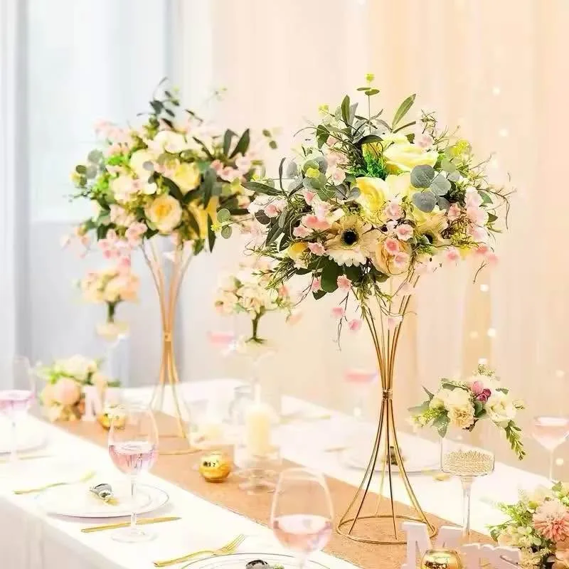 Brandnew 2 Pcs Vases for Wedding Centerpieces, Gold, 50 cm image indicator(2)