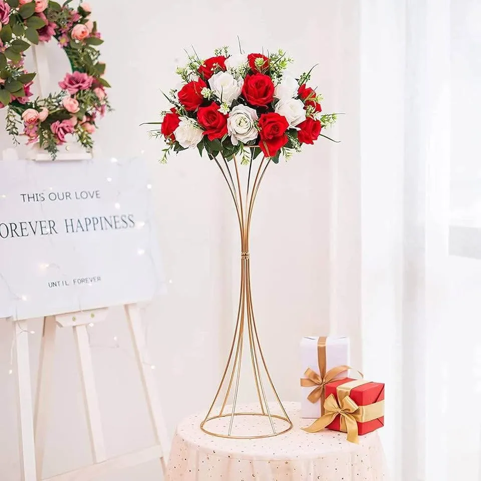 Brandnew 2 Pcs Vases for Wedding Centerpieces, Gold, 50 cm image indicator(5)