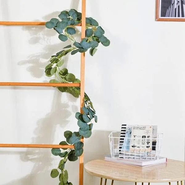 Eucalyptus Leaf Vine For Decoration Green (6 ft) x 3 thumbnail