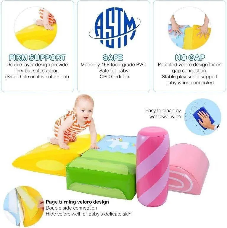 MAGIFIRE 5-Piece Inflatable Climb and Crawl Play Set image indicator(2)