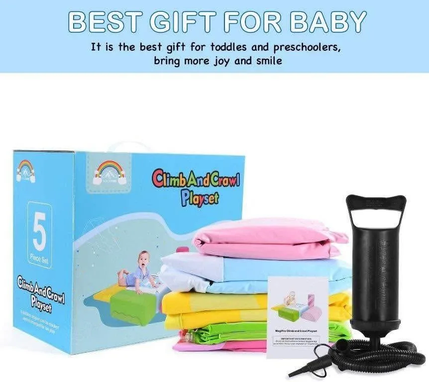 MAGIFIRE 5-Piece Inflatable Climb and Crawl Play Set image indicator(4)