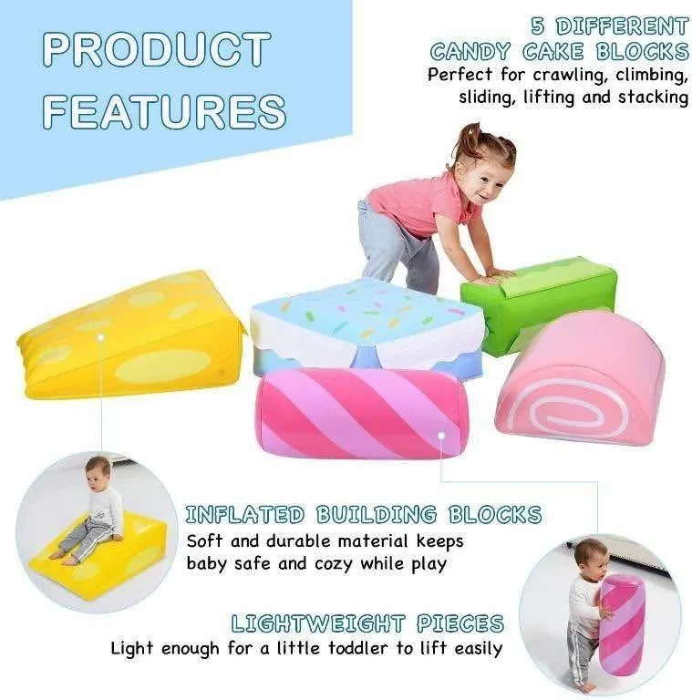 MAGIFIRE 5-Piece Inflatable Climb and Crawl Play Set image indicator(6)