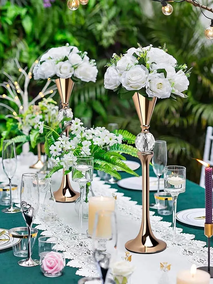 Brandnew Gold Flower Vase for Centerpiece thumbnail