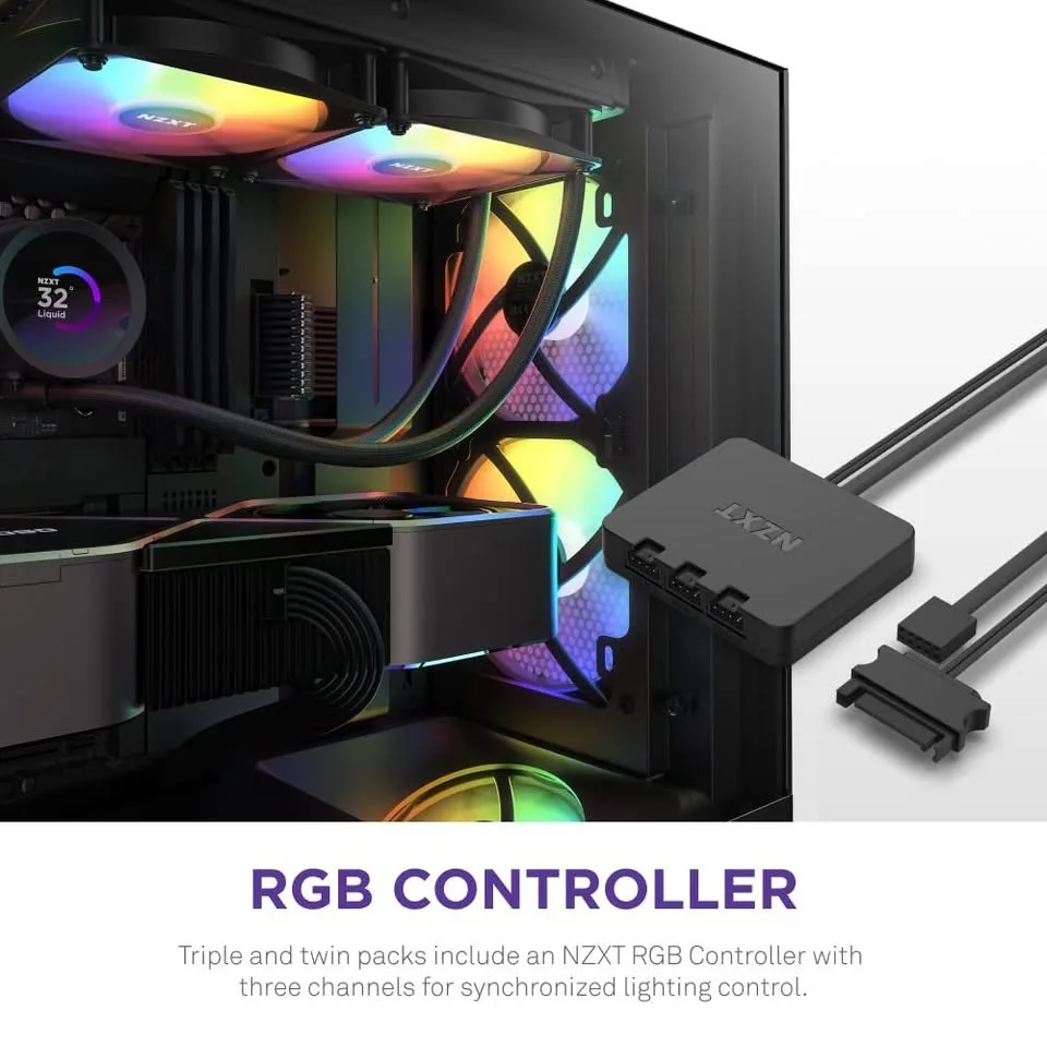 NZXT F120 RGB Core Triple Pack image indicator(8)