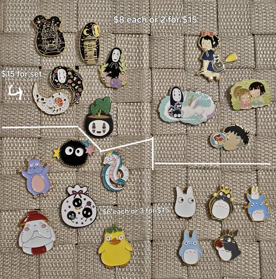 Cute Ghibli Pins