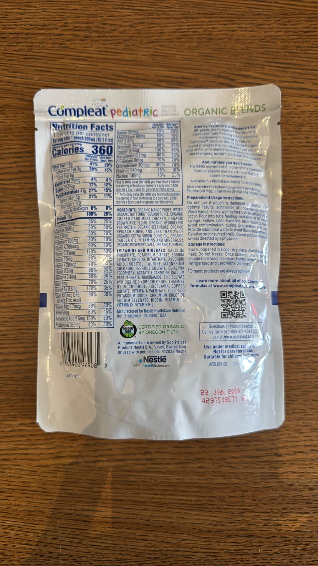 Lot Of 9 Pouches Complete Pediatric Organic Blends. - photo 2