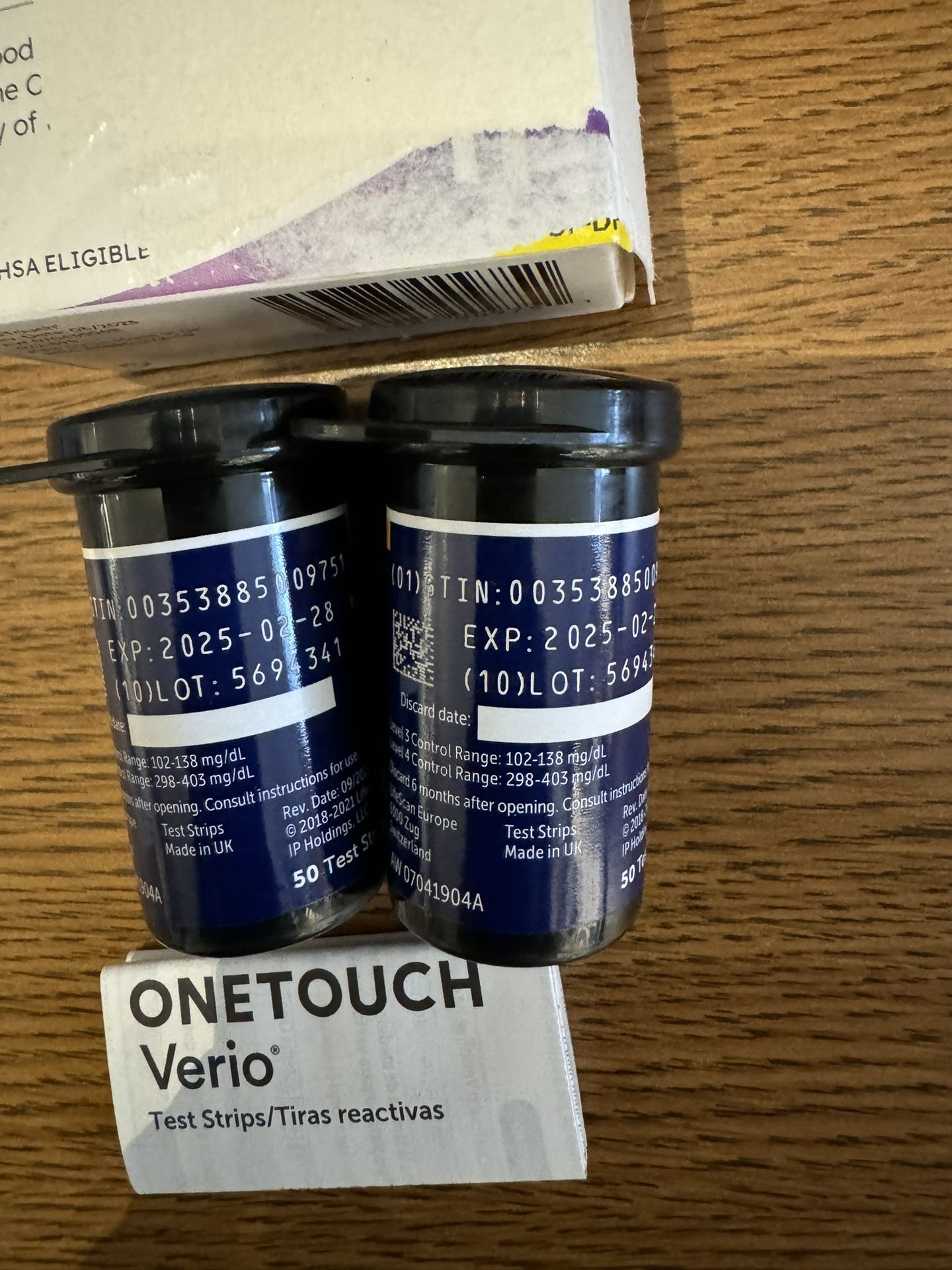 OneTouch Verio 100 Test Strips