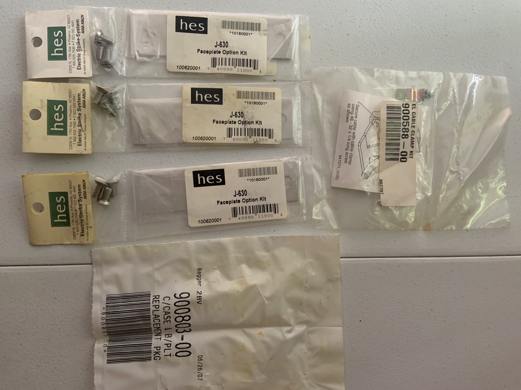 Lot Of 3 HES J-630 Faceplate Option Kit