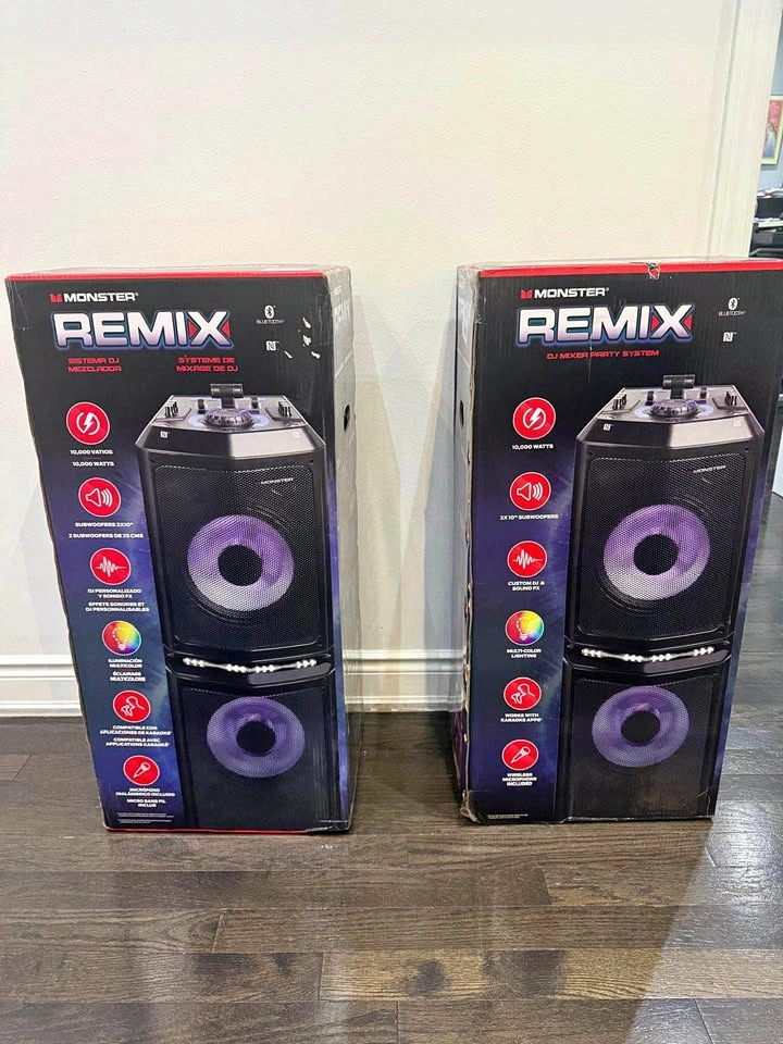 Party Speakers with Bluetooth Wireless Mic