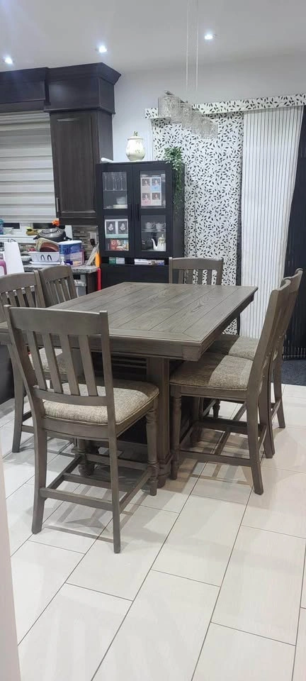 7 PC Counter Height Dining Table Set - photo 3