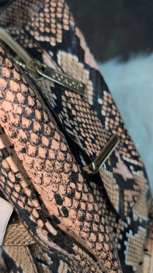 Coach Snake Print Leather Satchel – Neutral Tone | Like New - photo 4
