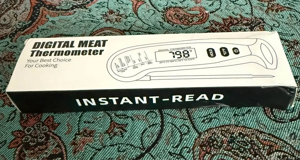 BRAND NEW Digital Instant-Read Meat Thermometer - Red - photo 2