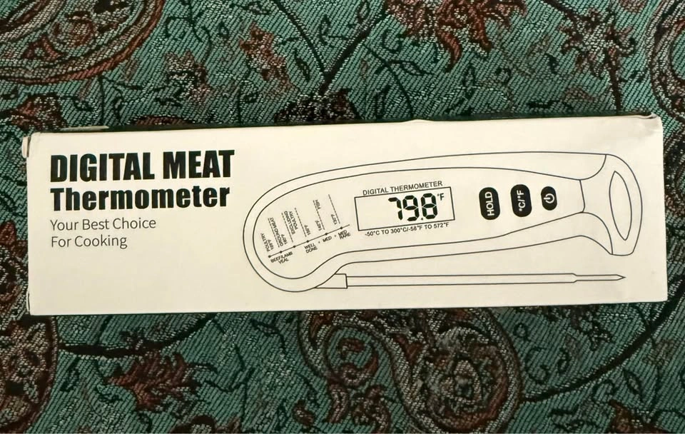 BRAND NEW Digital Instant-Read Meat Thermometer - Red - photo 4