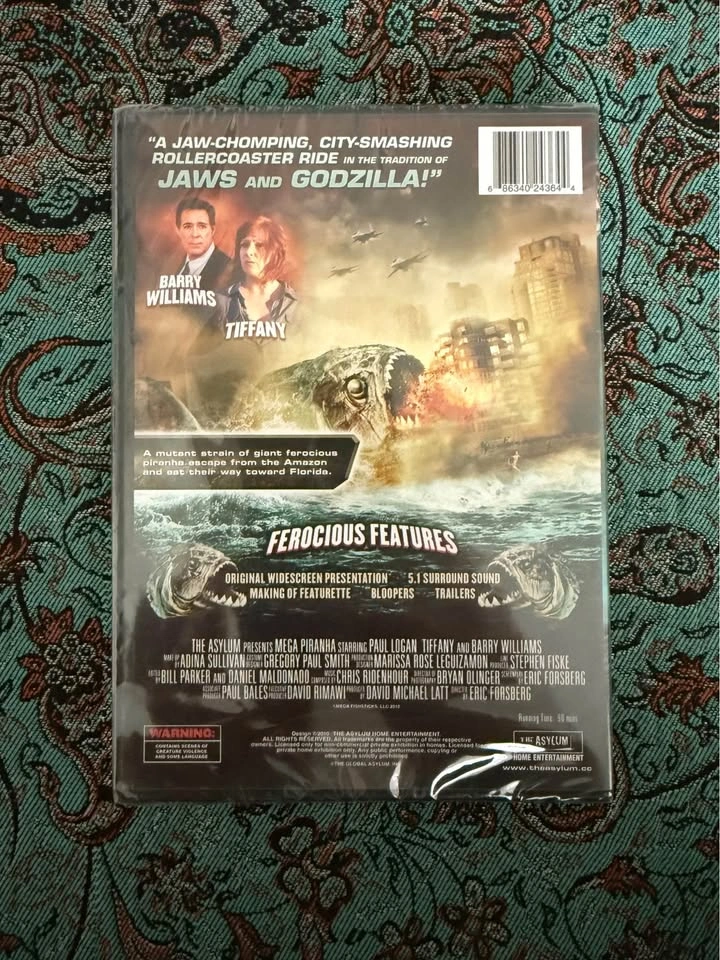 Mega Piranha DVD – Brand New & Factory Sealed! - photo 2
