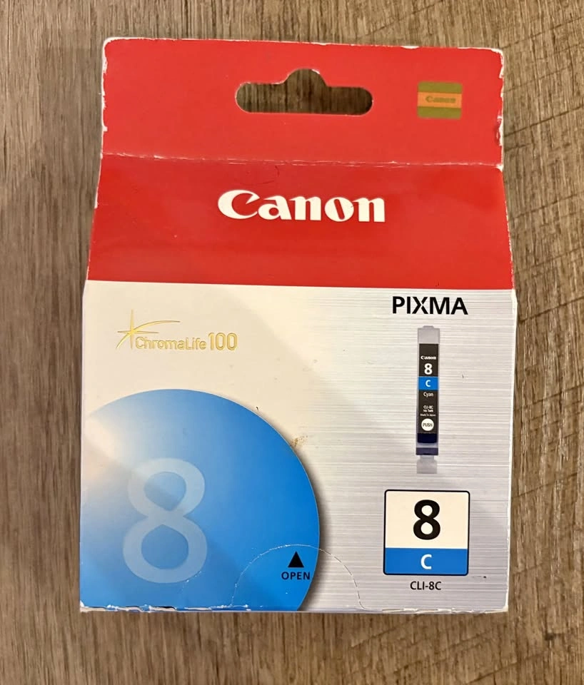 Canon CLI-8C Cyan OEM Ink Cartridge - Brand New