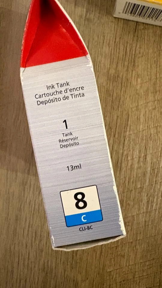 Canon CLI-8C Cyan OEM Ink Cartridge - Brand New - photo 2