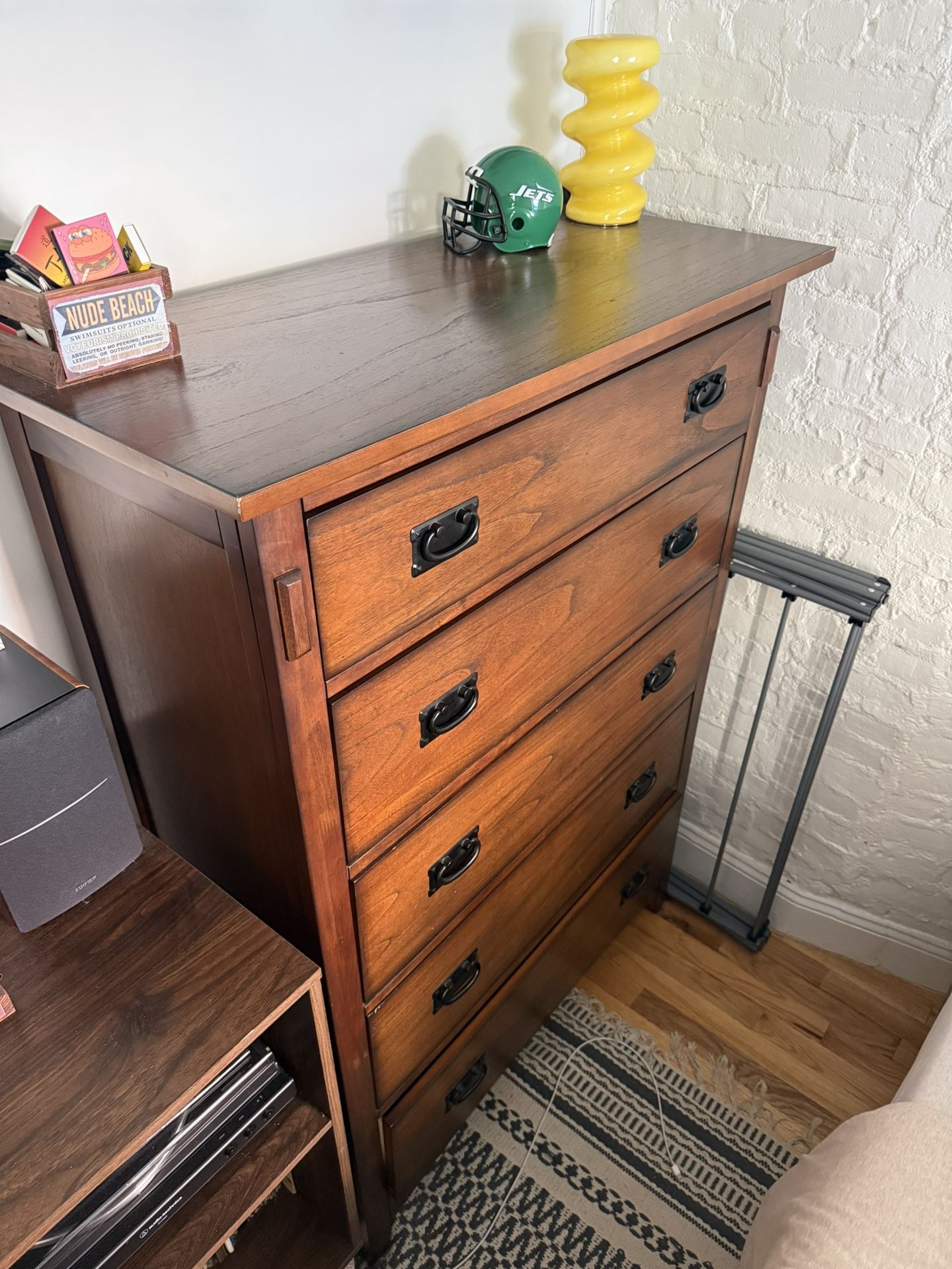 Brown Dresser - 39" W x 17.5" D x 54" H - photo 2