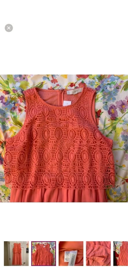 New Loft Peach Dress - photo 3