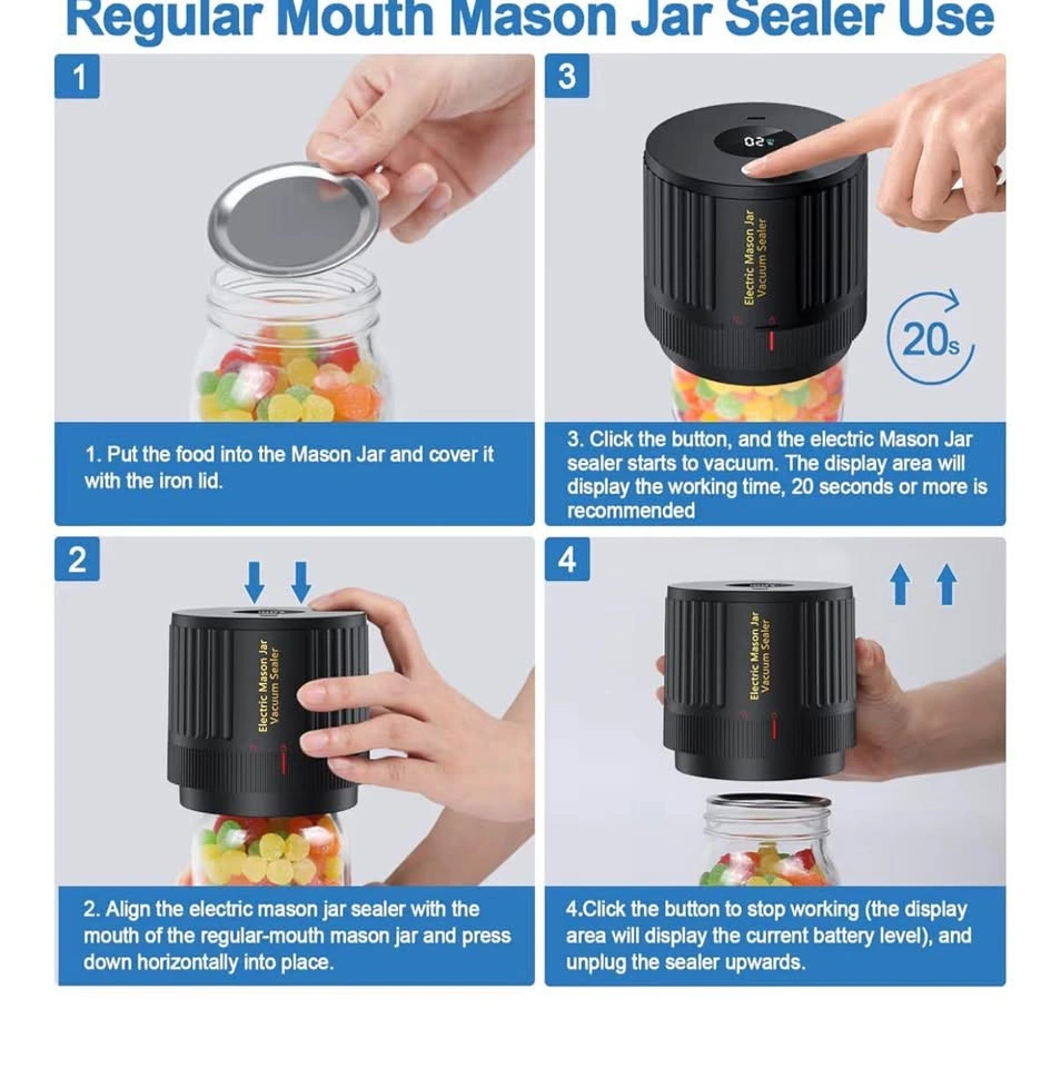 Electric Mason Jar Vacuum Sealer Kit - photo 2