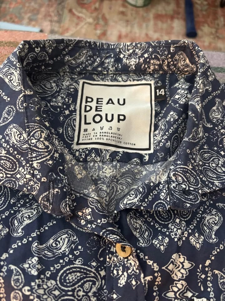 Peau De Loup Paisley Short Sleeve Button Up - photo 2