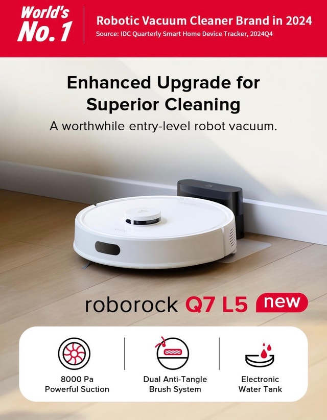 Roborock Q7 L5 Robot Vacuum and Mop Cleaner - photo 2