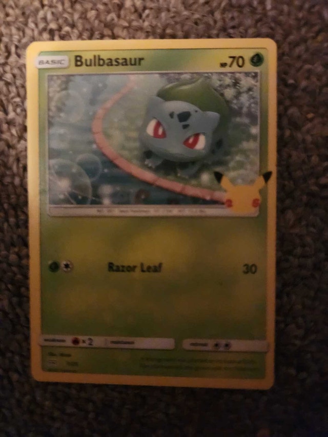McDonalds 2021 Bulbasaur Pokemon Card