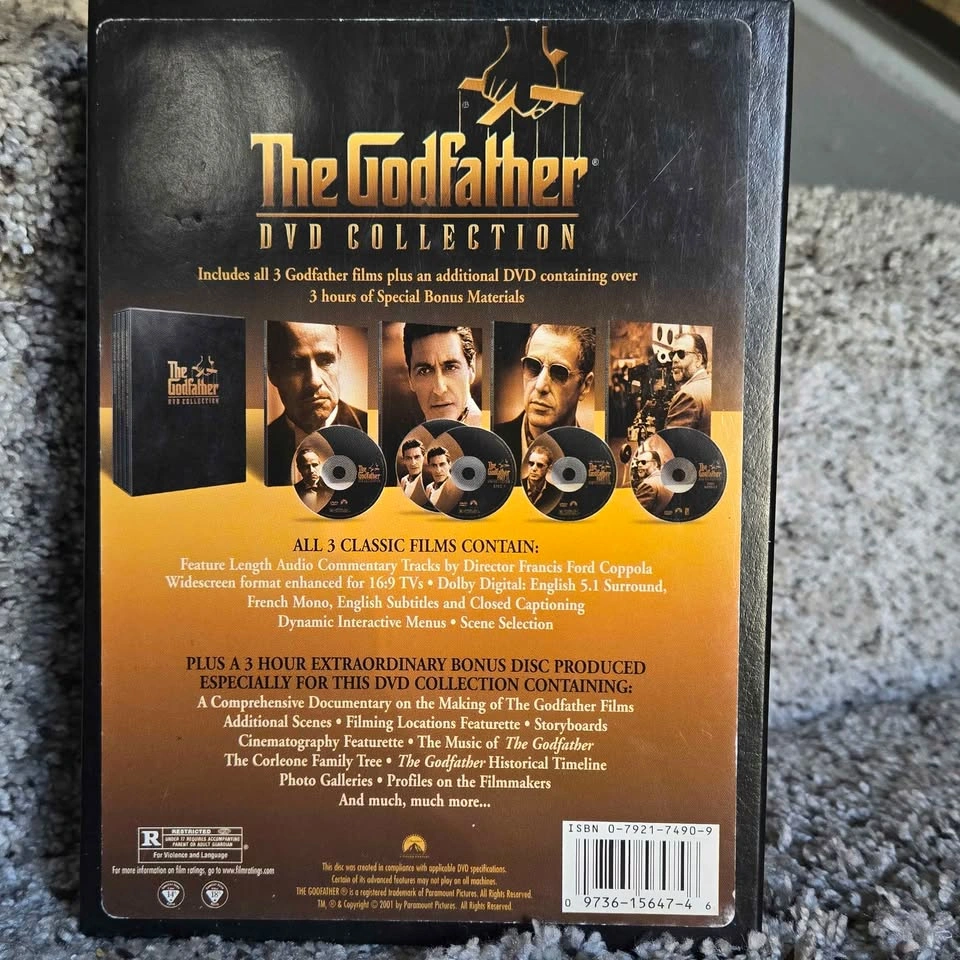 The Godfather 5 DVD Collection Set - photo 2