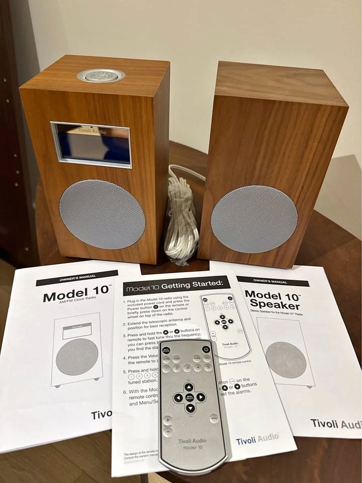 Tivoli Audio Model 10 Radio + Speaker Set w/Remote & Manuals