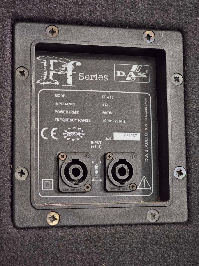DAS Double 15 PA Speakers (Made in Spain) - photo 3